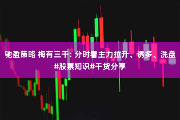 驰盈策略 梅有三千: 分时看主力拉升、诱多、洗盘#股票知识#干货分享